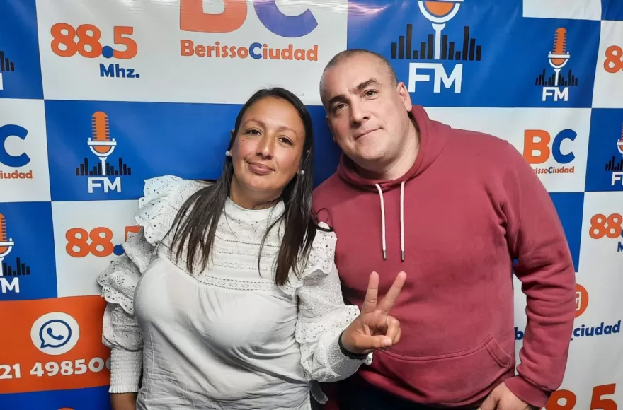 Melina Herrera y Gustavo Colombo, referentes de la agrupación Trabajadores Unidos e integrantes de las 62 Organizaciones Peronistas.