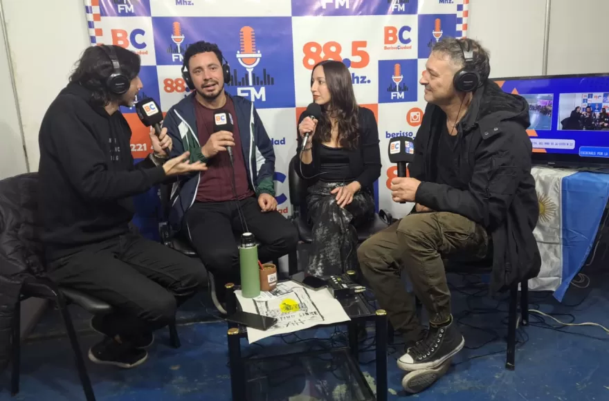 Esteban Paz, Pamela Desimone y Leo Colavita, integrantes de 3 de Copas.