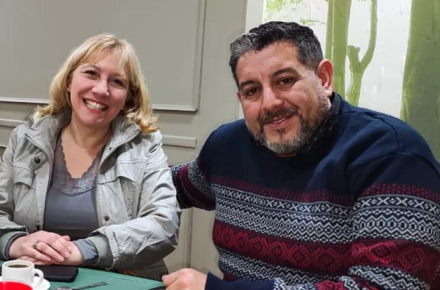 Marianela Sandoval y Nicolás Martínez.
