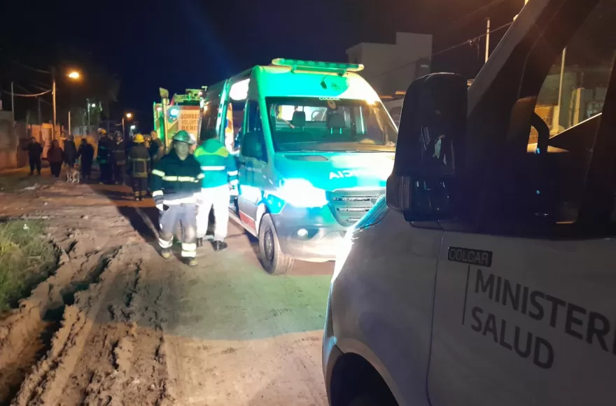 Intervención de los equipos de emergencias.