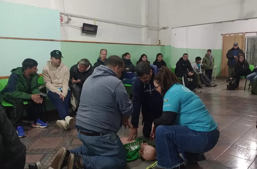 La capacitación fue articulada con el área de Salud.