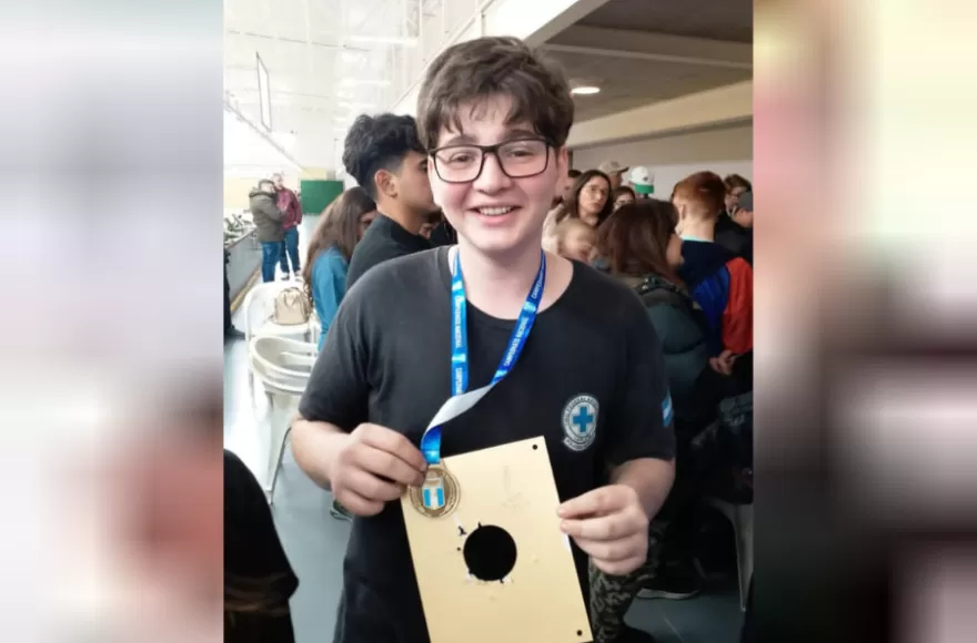 El berissense Milo Grubisa Lunati se consagró por tercer año consecutivo en tiro deportivo.