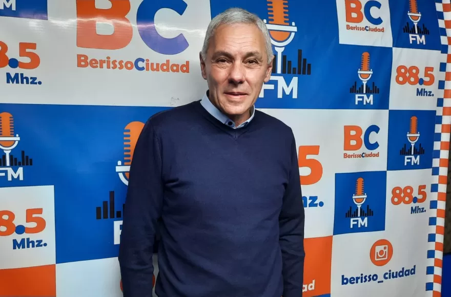 Fabián Cagliardi, intendente de Berisso y primer candidato a concejal por Fuerza Patria.