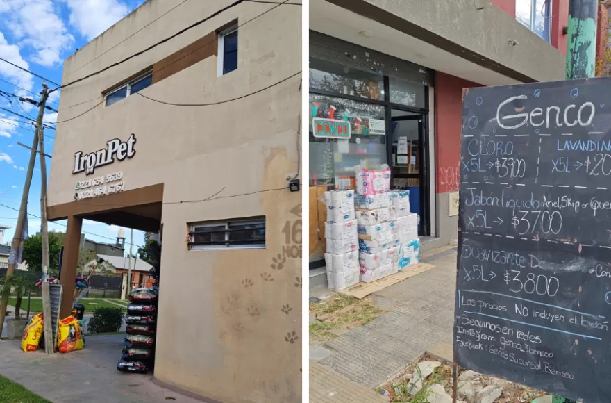 Pero shop y comercios de artículos de limpieza atraviesan una difícil situación.