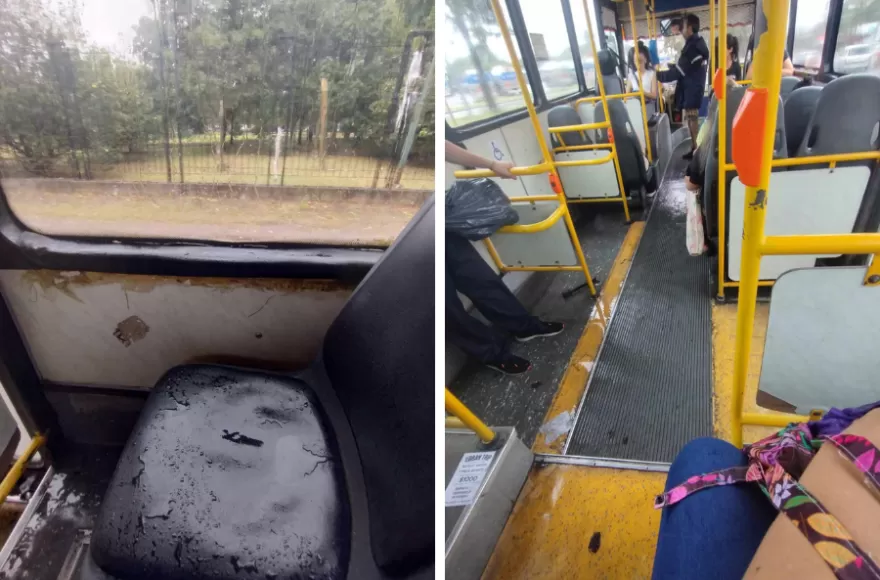 “Así se viaja en el colectivo”: vecinos denuncian el mal estado de las unidades en Berisso