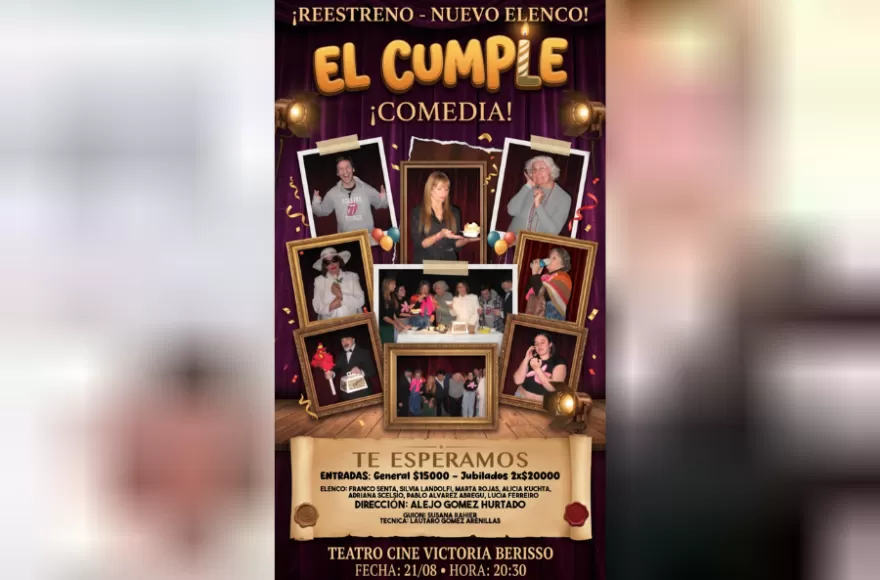 Se viene el reestreno de El Cumple.