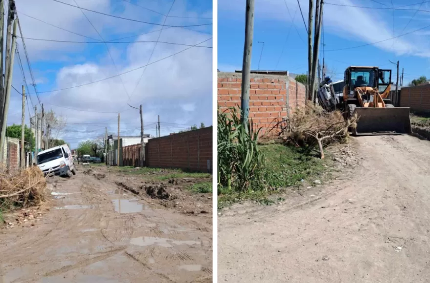 Calles intransitables.