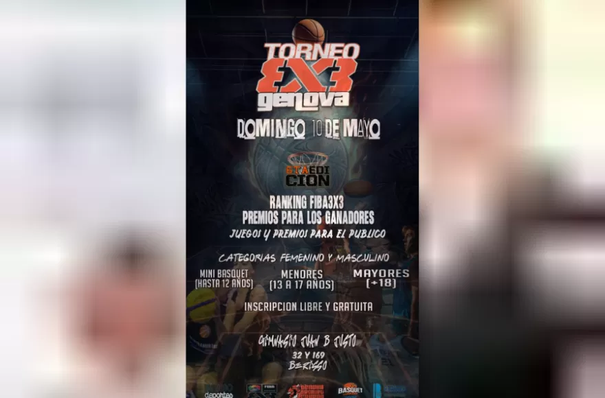 El torneo será este domingo.