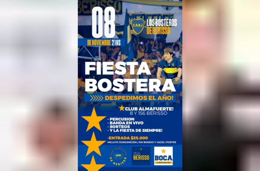 La cita será este sábado desde las 21.