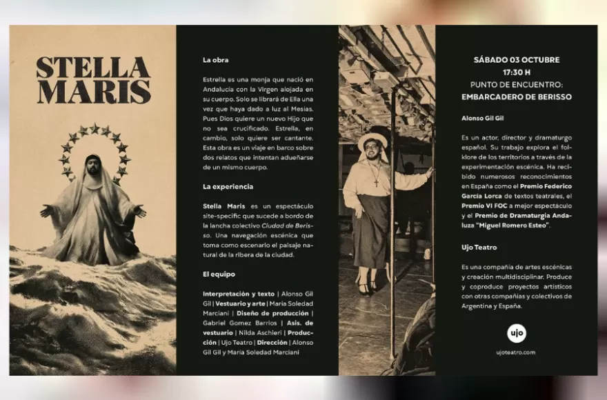 Stella Maris” plantea un viaje en barco atravesado por dos relatos que intentan adueñarse de un mismo cuerpo. 