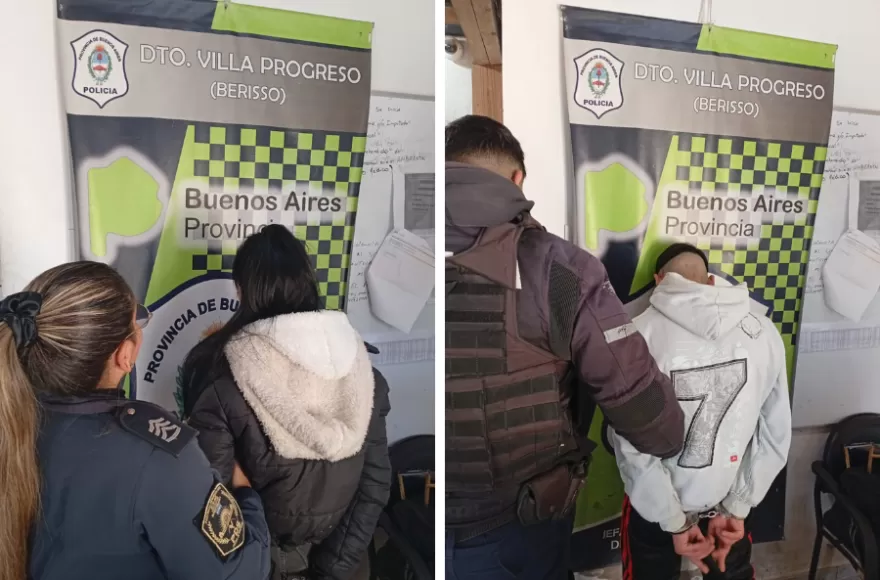 Se procedió a la aprehensión del conductor y su acompañante.