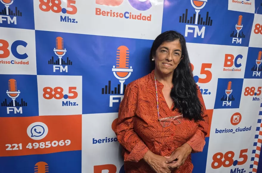 Paola Paz, integrante de la Feria Flor de Barrio Banco Provincis