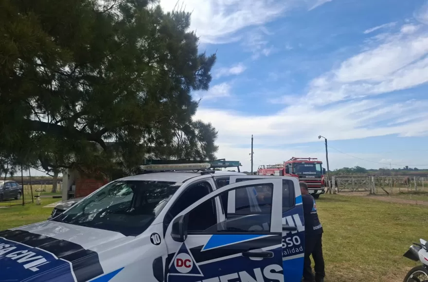 Al lugar llegaron 3 móviles de Defensa Civil. 