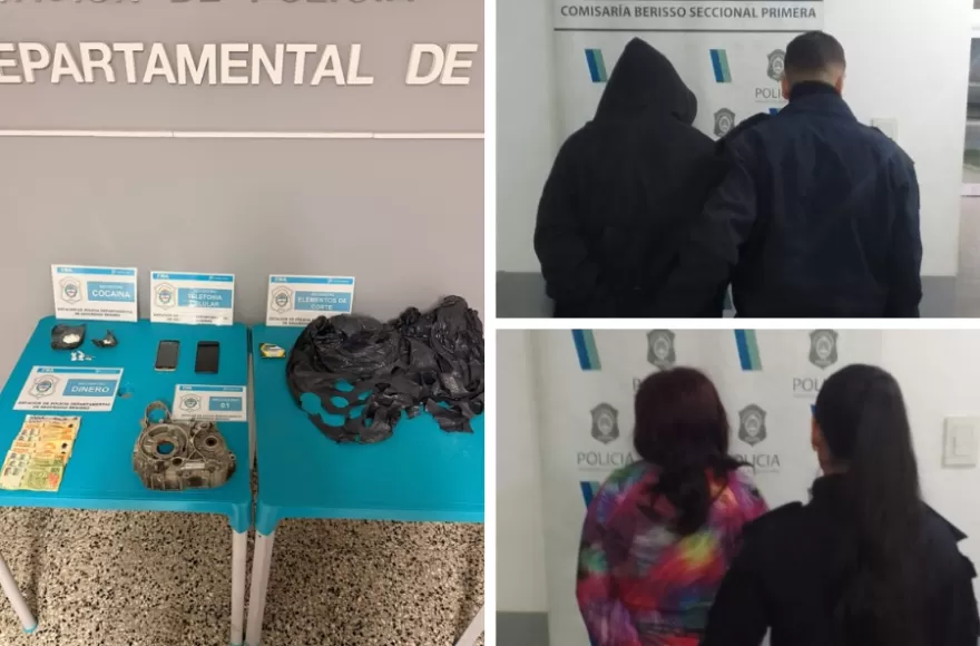 El procedimiento culminó con dos personas aprehendidas.