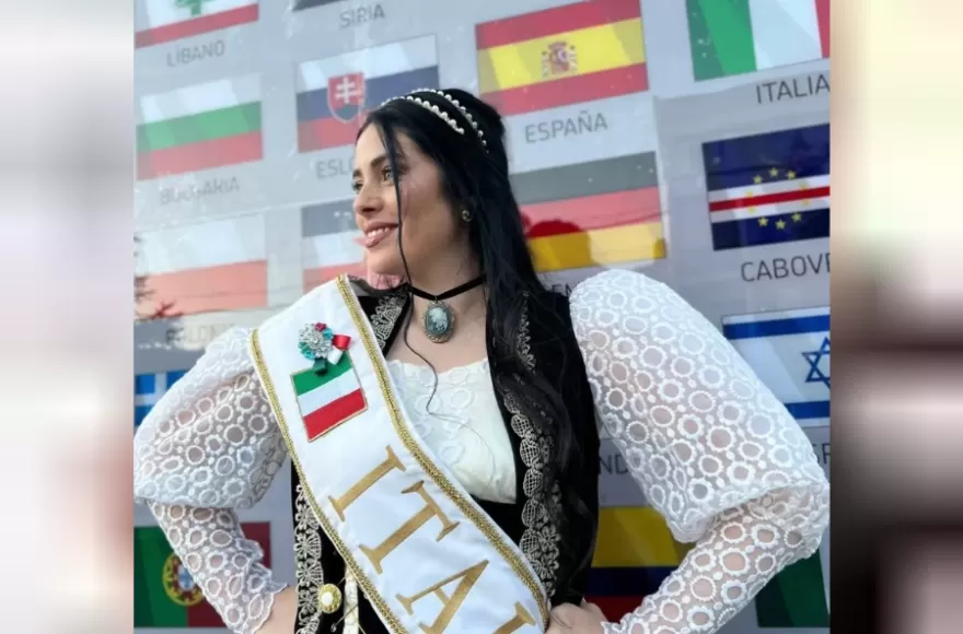 La joven de la Sociedad Italiana de Berisso fue la Embajadora de la Fiesta Provincial del Inmigrante.