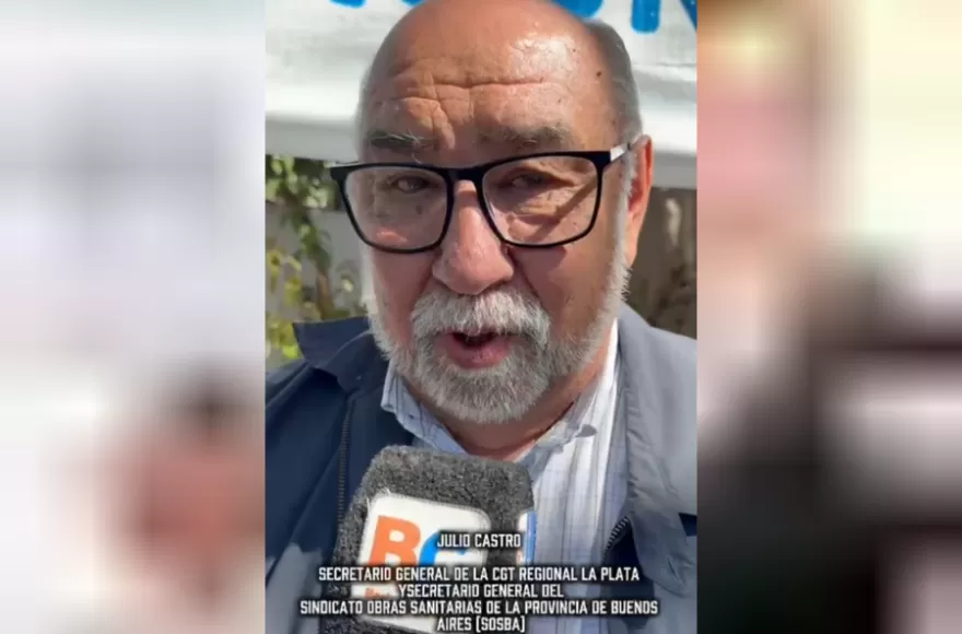 Julio Castro, secretario general de la CGT Regional y titular de SOSBA.