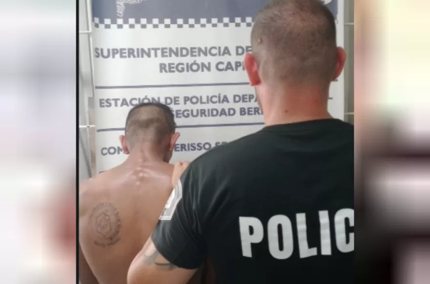 El detenido es señalado por robo, daño y lesiones.