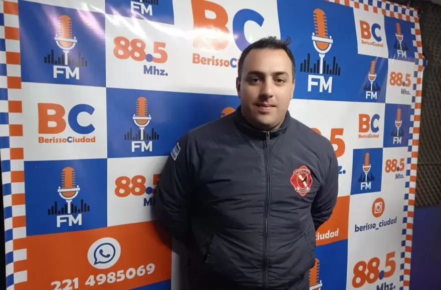 Sebastián Cars, jefe del Cuerpo Activo de Bomberos Voluntarios.