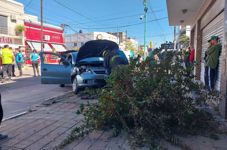 El otro coche participante del siniestro.