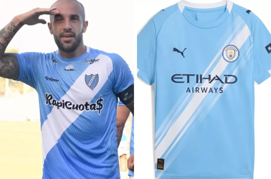 Parece que la camiseta de la Villa fue fuente de inspiración para el poderoso equipo inglés.