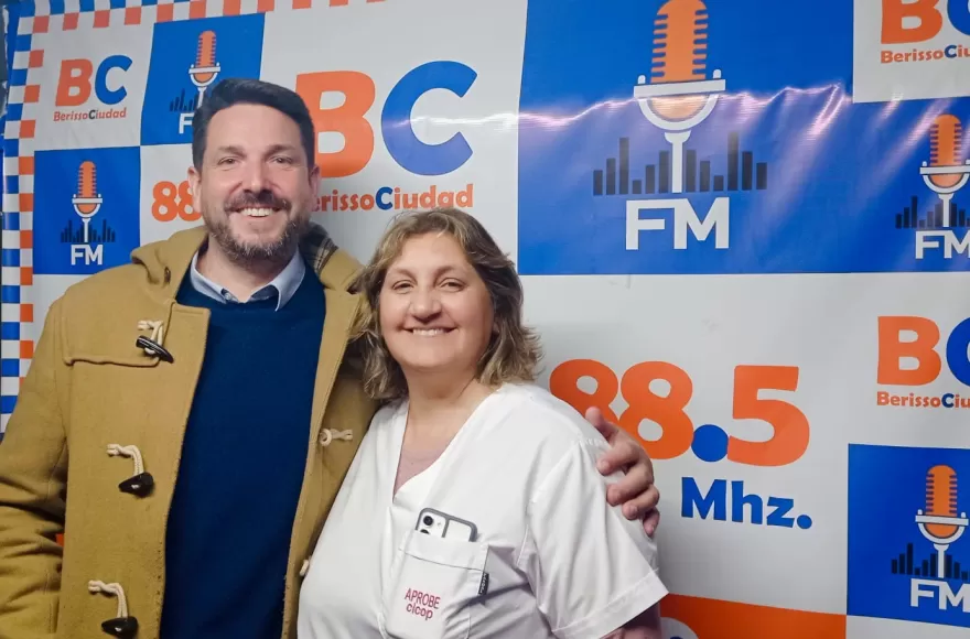 Santiago Ramírez Borga, secretario de Salud y Eugenia Faiad, directora de Planificación y Epidemiología.