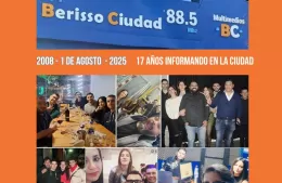 BerissoCiudad cumple 17 años informando al vecino