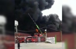 Bomberos locales colaboraron en el combate a un feroz incendio en Florencio Varela