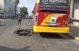 Accidente en pleno centro: chico de 13 años internado con politraumatismos varios