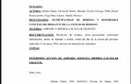 Oposición presenta recurso de amparo para evitar el tratamiento de la rendición de cuentas