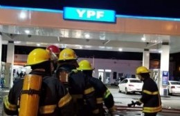 Se realizó un simulacro de emergencia en la estación de servicio de 122 y 60