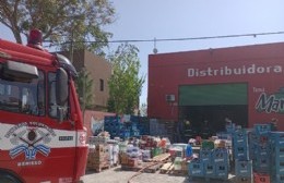 Alarma por incendio en una distribuidora de Ruta 15