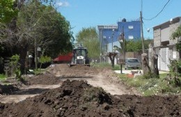Trabajos de pavimentación en Villa Progreso