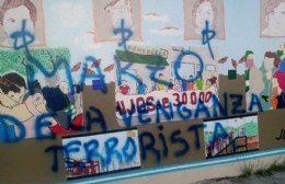 Ataque vandálico al mural que recuerda a los desaparecidos