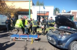 Un herido por choque en Montevideo entre 19 y 20