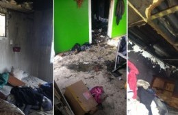 Pedido de ayuda tras incendio en una casa de 28 y 173