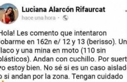 Cacería en pleno día: Dos delincuentes en moto y barrio en alerta