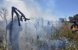 Alarma por un incendio de pastizales