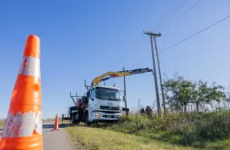 EDELAP avanza con la colocación de nuevas columnas de hormigón