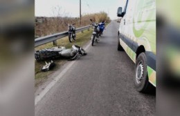 Motociclista herido tras fuerte accidente en Avenida 66