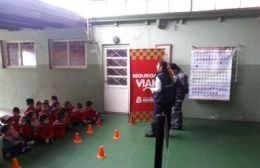 Charla sobre seguridad vial en el Jardín de Infantes Nuestra Señora de Loreto