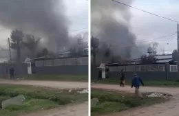 Tres personas fueron hospitalizadas tras el incendio de una vivienda