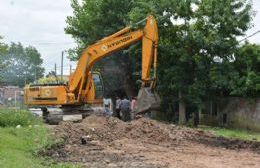 Nedela recorrió los trabajos iniciales para la pavimentación de calle 165 entre 24 y 25