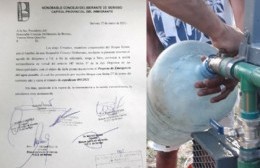 Di Renta presentó proyecto para declarar la emergencia de agua potable y pedir sesión extraordinaria