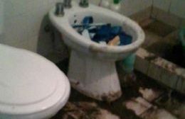 Desborde cloacal en el asentamiento San José Obrero