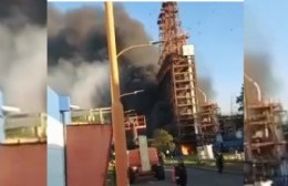 Sólo un susto: principio de incendio en la destilería YPF