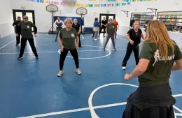 Continúan las clases gratuitas de Gimnasia Aerolocal en el Centro Cultural Papa Francisco