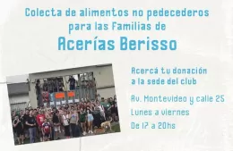 Colecta solidaria en Villa San Carlos para trabajadores de Acerías Berisso