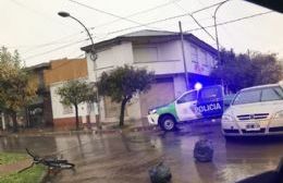 Ciclista accidentado en 14 y 162