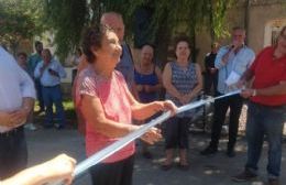 Acto de inauguración de las obras de pavimentación en calle 169