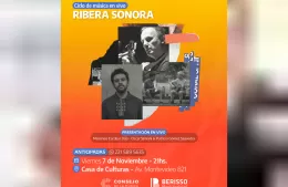 Nueva edición del ciclo “Ribera Sonora” en la Casa de Culturas
